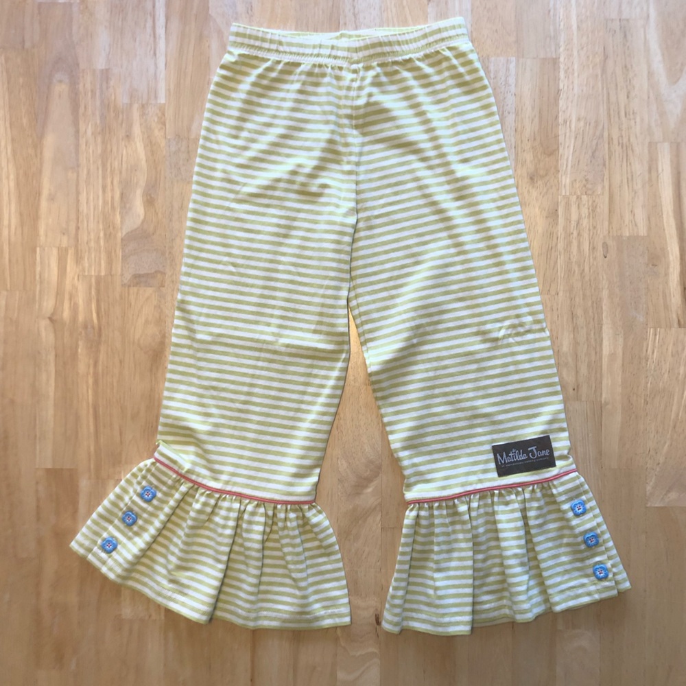 Girl’s Matilda Jane Striped Ruffle Pants
